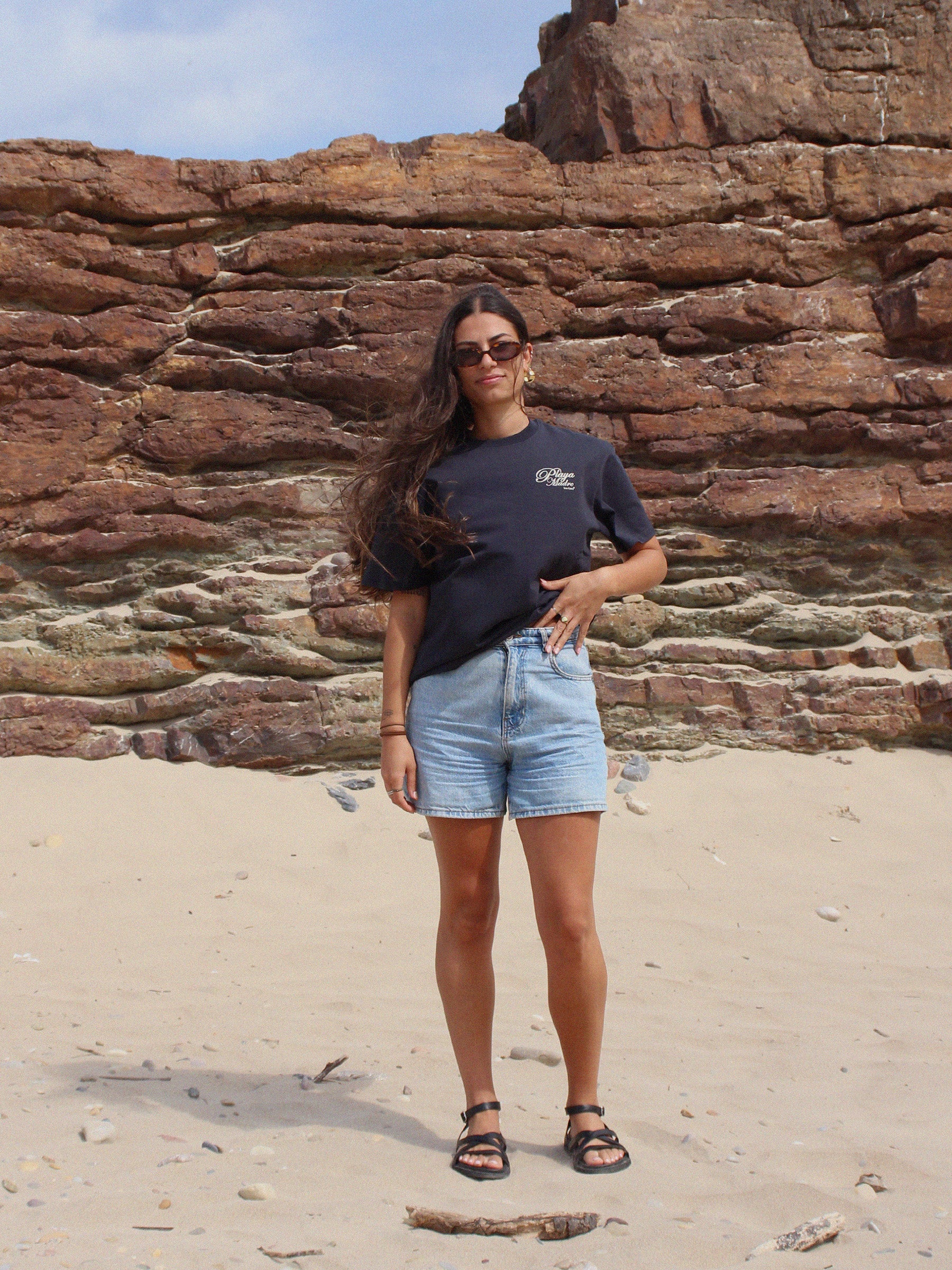 PLAYA MADRE TEE - DARK BLUE