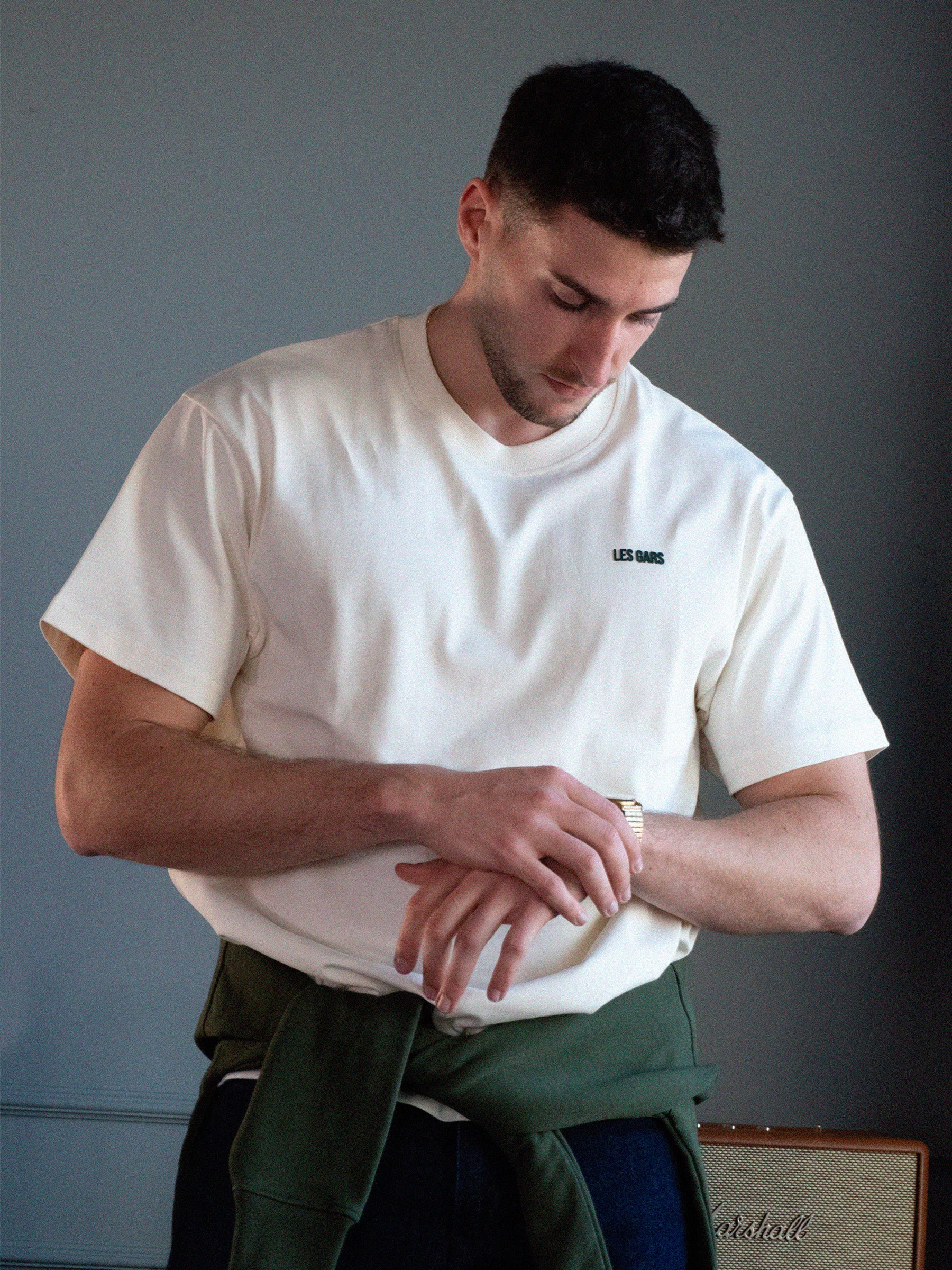 MONOGRAM TEE - CANNOLI WHITE