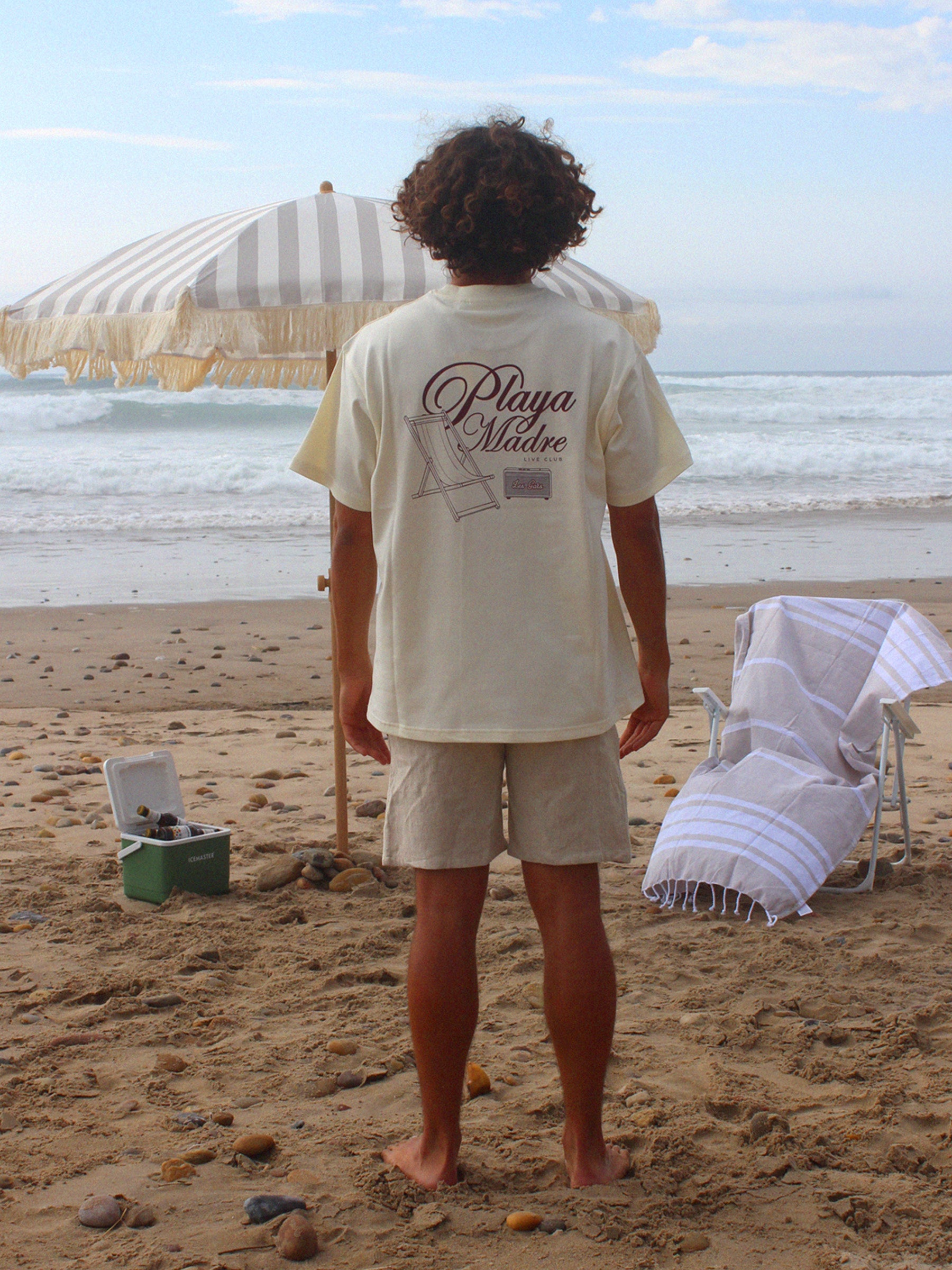 PLAYA MADRE TEE - LEMON WHITE