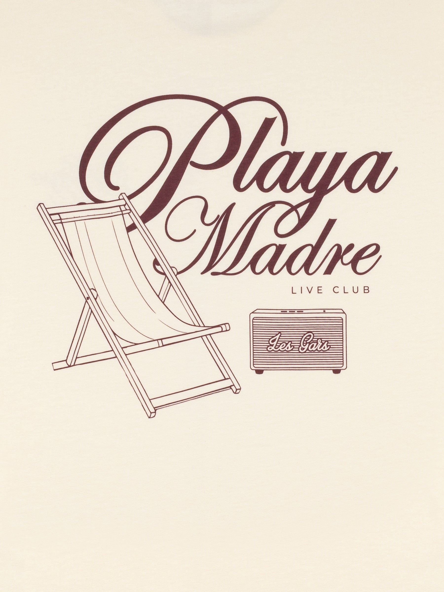 PLAYA MADRE TEE - LEMON WHITE