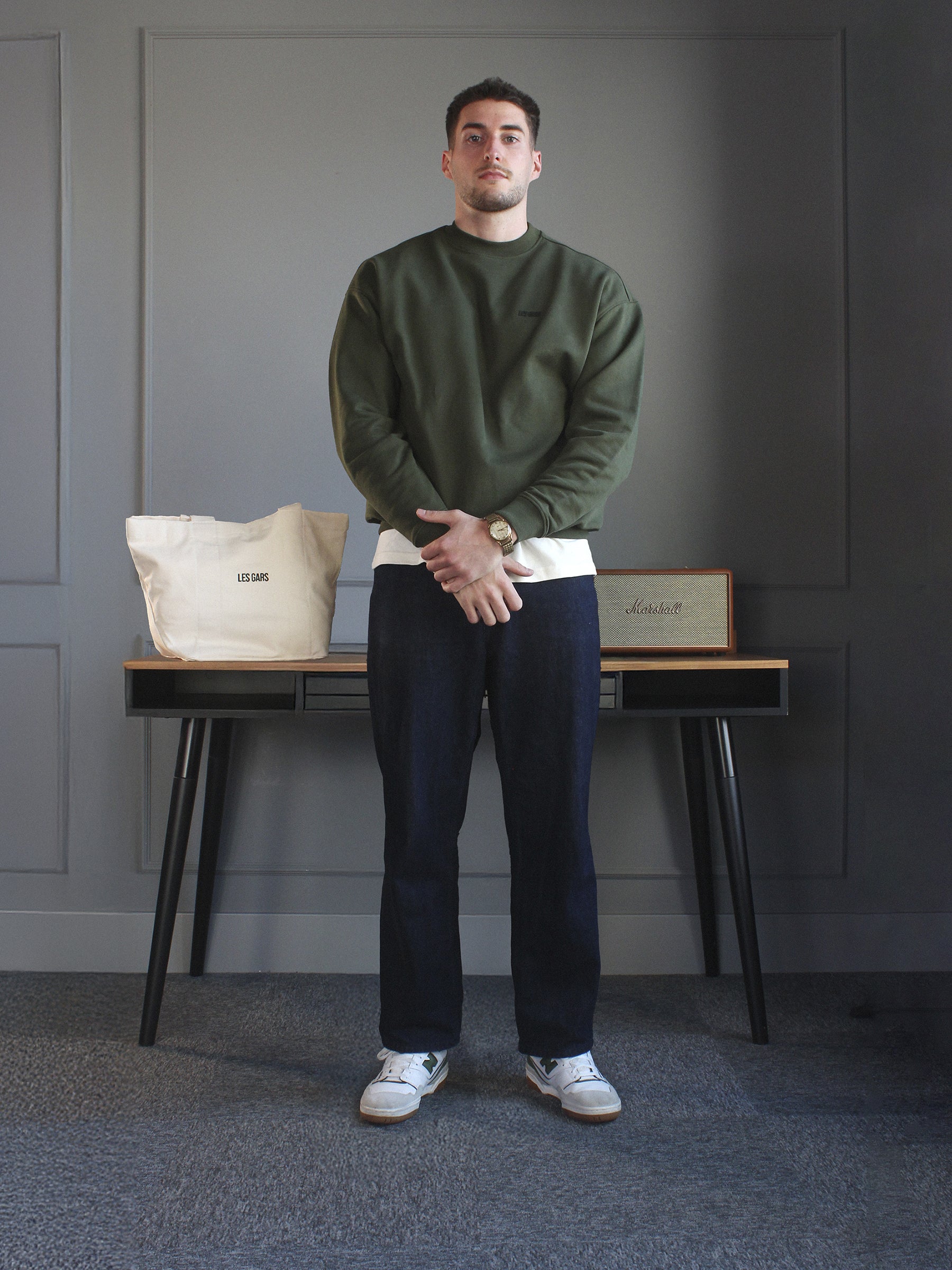 MONOGRAM SWEATSHIRT - KOMBU GREEN