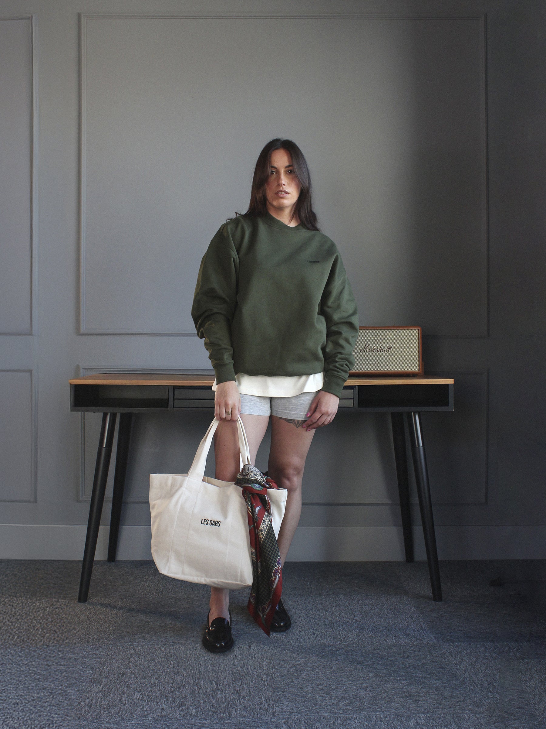 MONOGRAM SWEATSHIRT - KOMBU GREEN