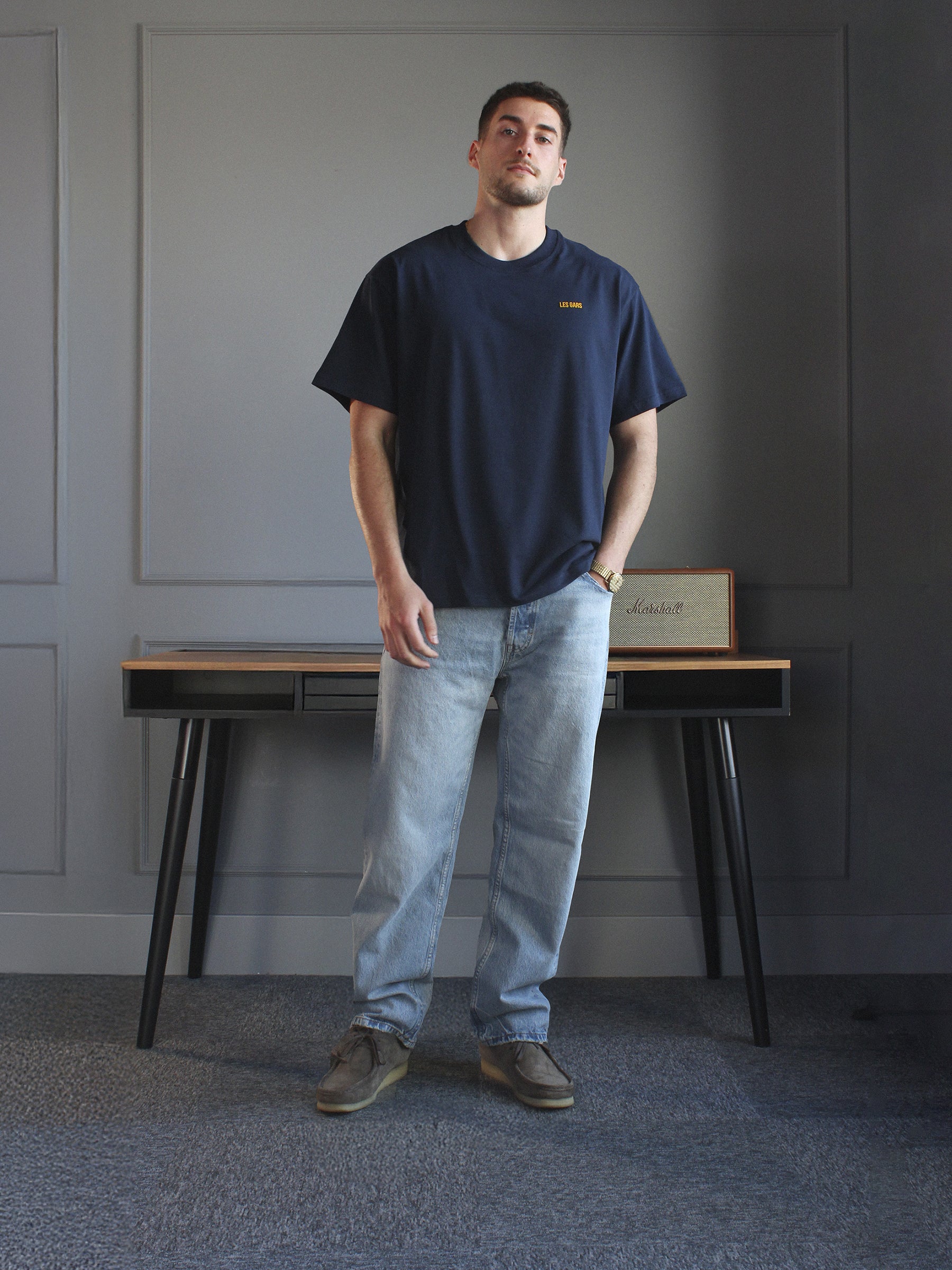 MONOGRAM TEE - BLAZER BLUE