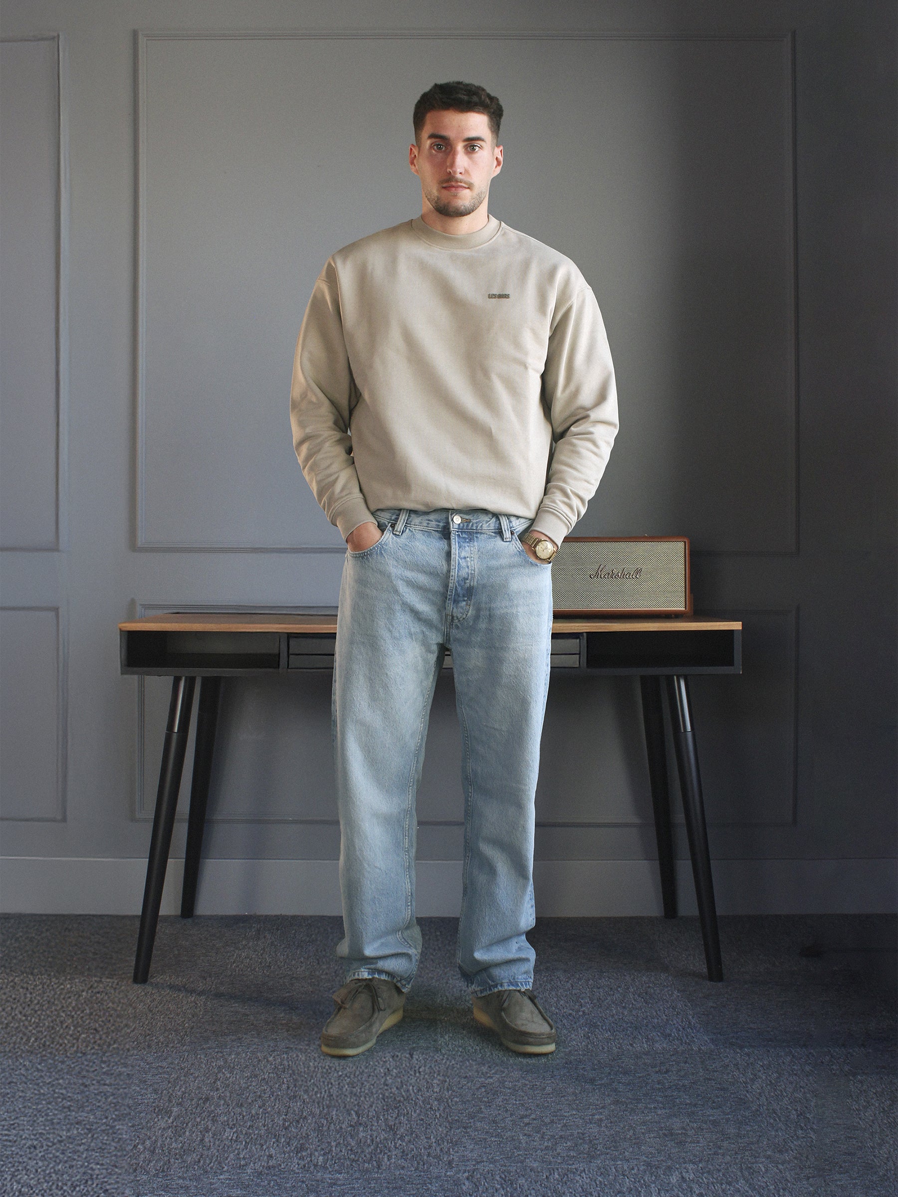 MONOGRAM SWEATSHIRT - VINTAGE KHAKI