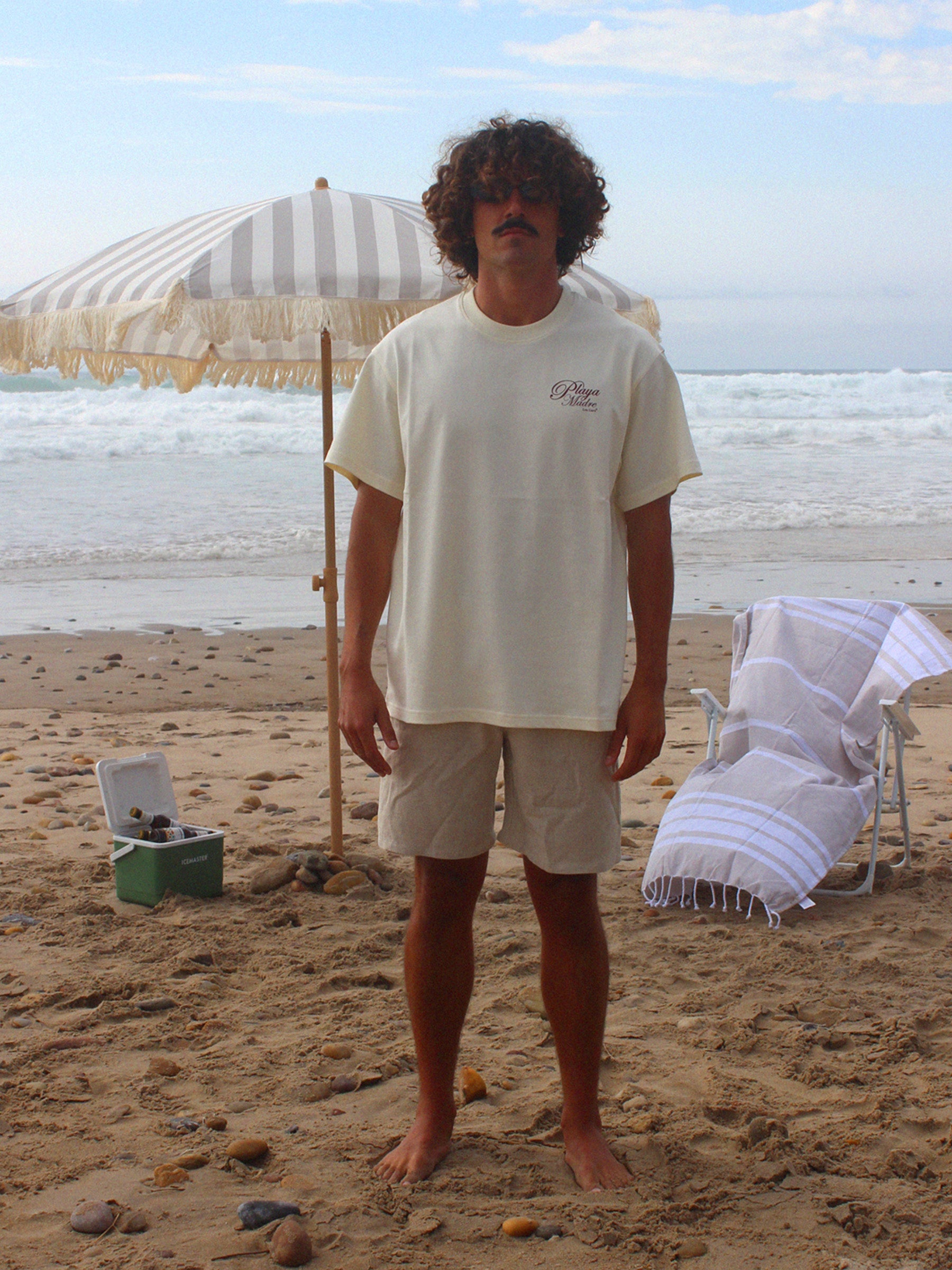 PLAYA MADRE TEE - LEMON WHITE