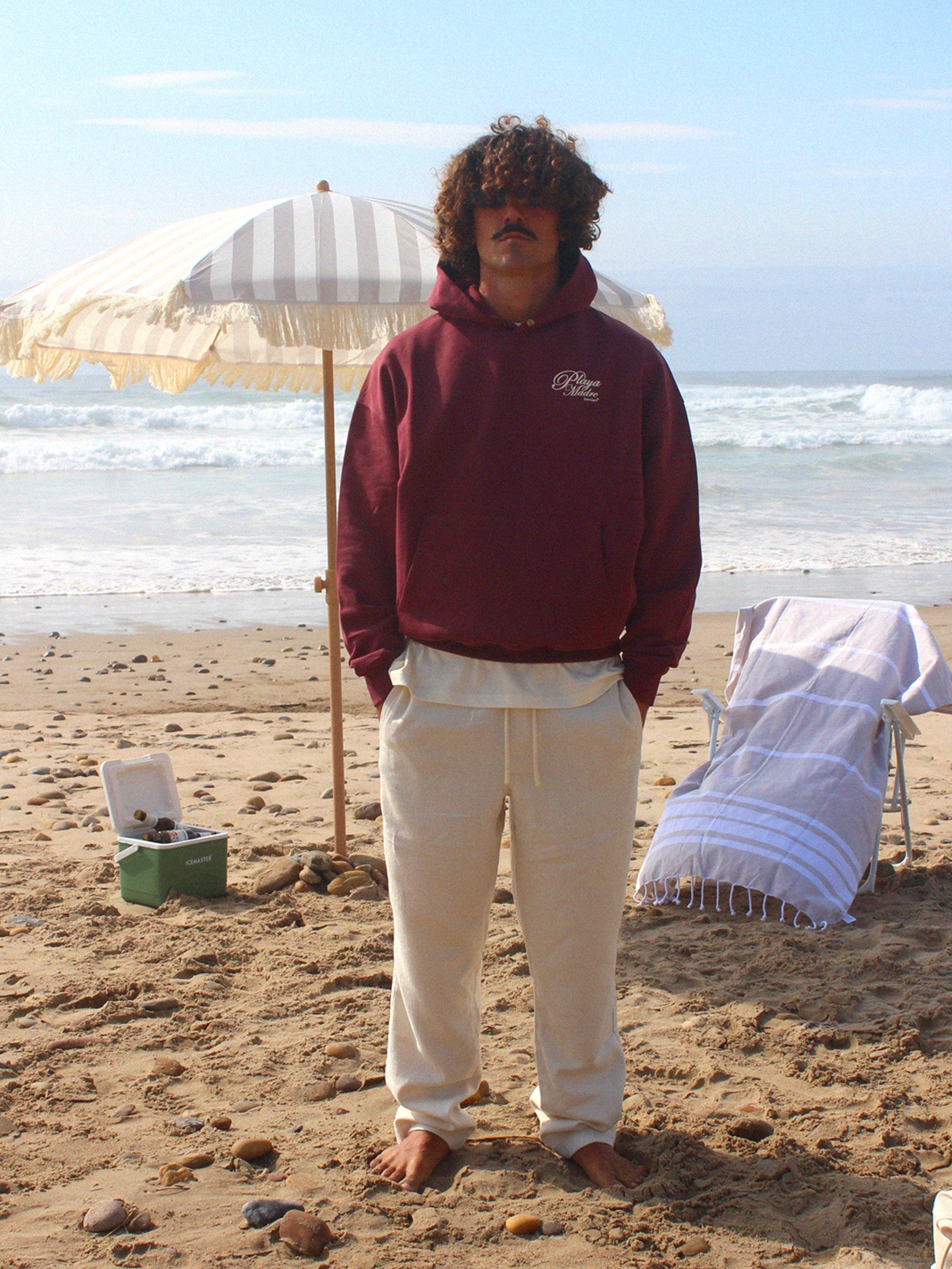 PLAYA MADRE HOODIE - BURGUNDY