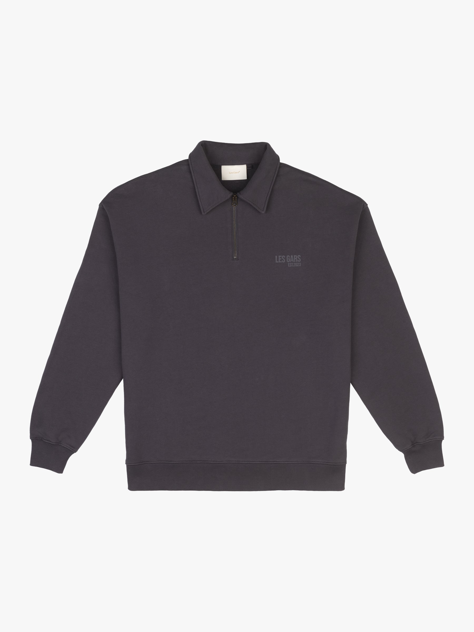 L'HÉRITAGE HALF ZIP - CHARCOAL