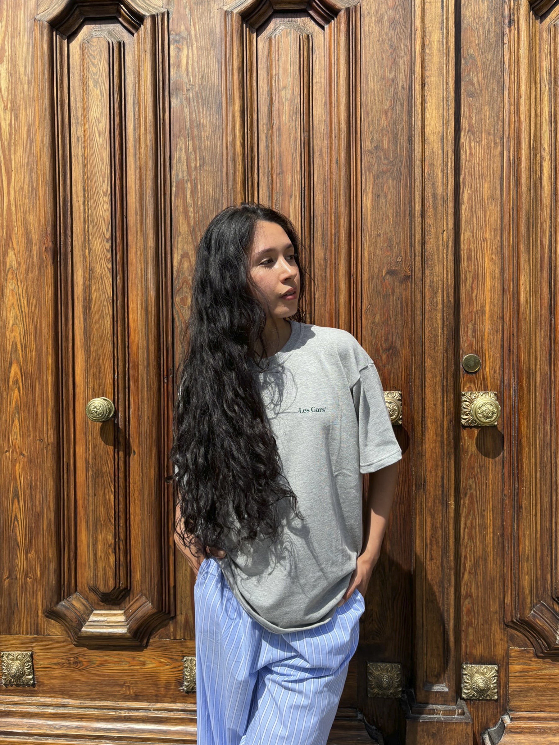 PANORAMA TEE - JASPED GREY