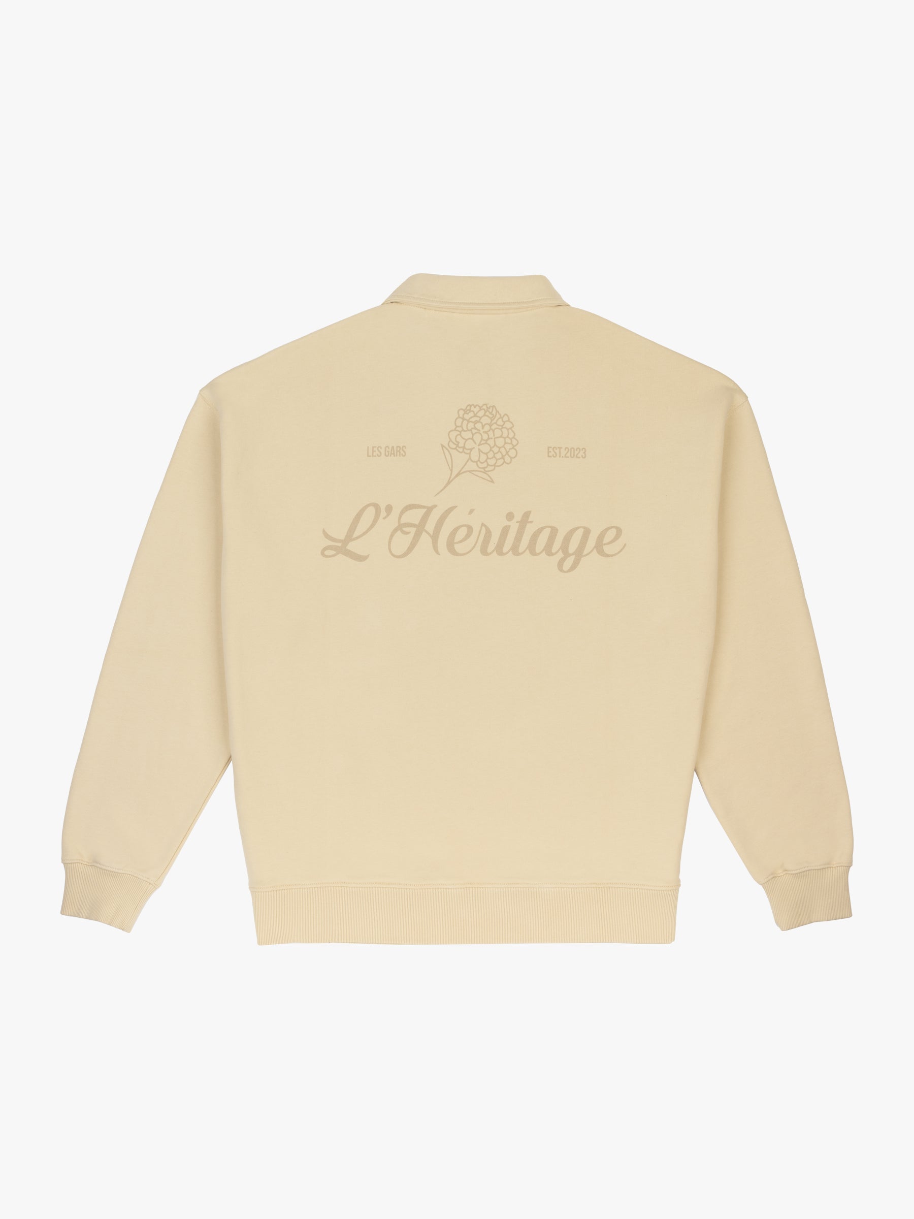 L'HÉRITAGE HALF ZIP - CREAM