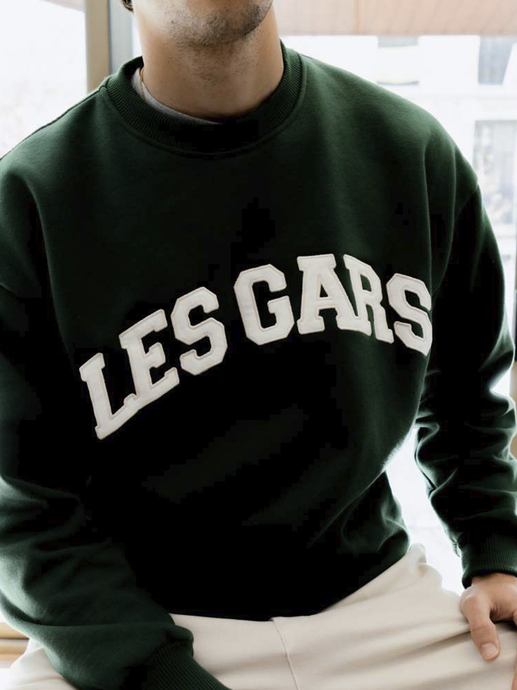 VARSITY CREWNECK - DARK GREEN